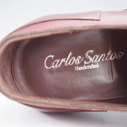 極上★カルロス・サントス SIZE 6【★トレーディングポスト取扱/オックスフォード】カーフ/赤茶/メンズ/Carlos Santos★j188