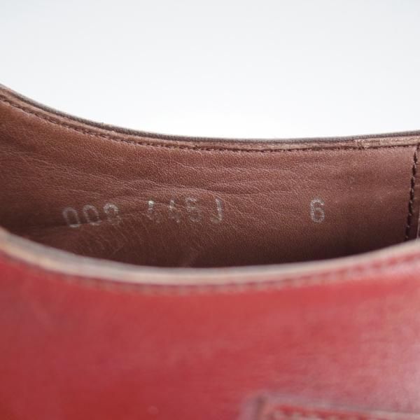 極上★カルロス・サントス SIZE 6【★トレーディングポスト取扱/オックスフォード】カーフ/赤茶/メンズ/Carlos Santos★j188