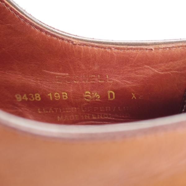 ★クロケット&ジョーンズ 6.5D【ハンドグレードライン★外羽根版オードリー/337ラスト】BOSWELL/ストレートチップ/Crockett&Jones★j190