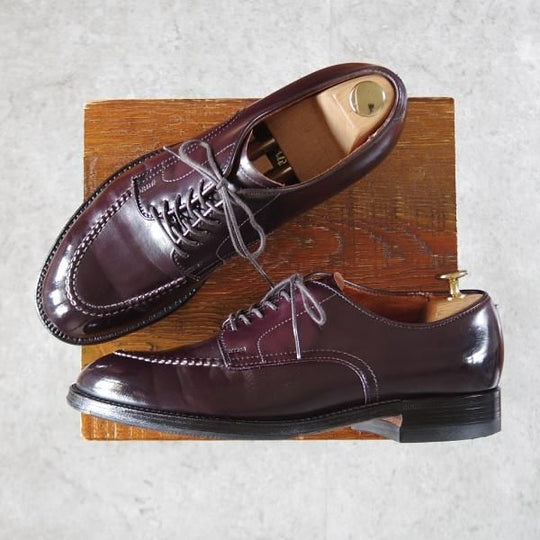 極美品★オールデン 7.5D【現行定価17万円程度★コードバン仕様/モディファイドラスト】N6442/Uチップ/赤茶/#8/メンズ/Alden★j192