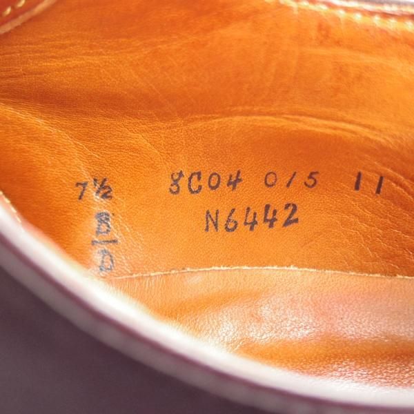 極美品★オールデン 7.5D【現行定価17万円程度★コードバン仕様/モディファイドラスト】N6442/Uチップ/赤茶/#8/メンズ/Alden★j192