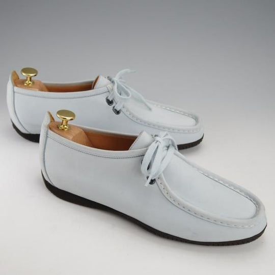 極上★(伊製)HERMES/エルメス SIZE 40【★モカシン/ライトブルー】ヌバック/メンズ★j193