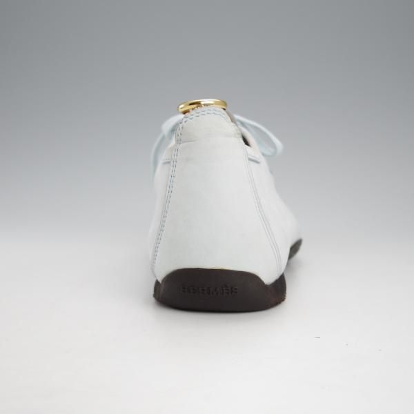 極上★(伊製)HERMES/エルメス SIZE 40【★モカシン/ライトブルー】ヌバック/メンズ★j193
