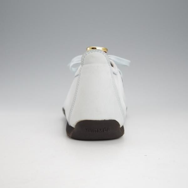 極上★(伊製)HERMES/エルメス SIZE 40【★モカシン/ライトブルー】ヌバック/メンズ★j193