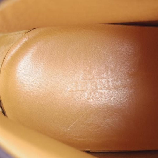 極上★(伊製)HERMES/エルメス SIZE 40【★モカシンブーツ/紺】ヌバック/メンズ★j194