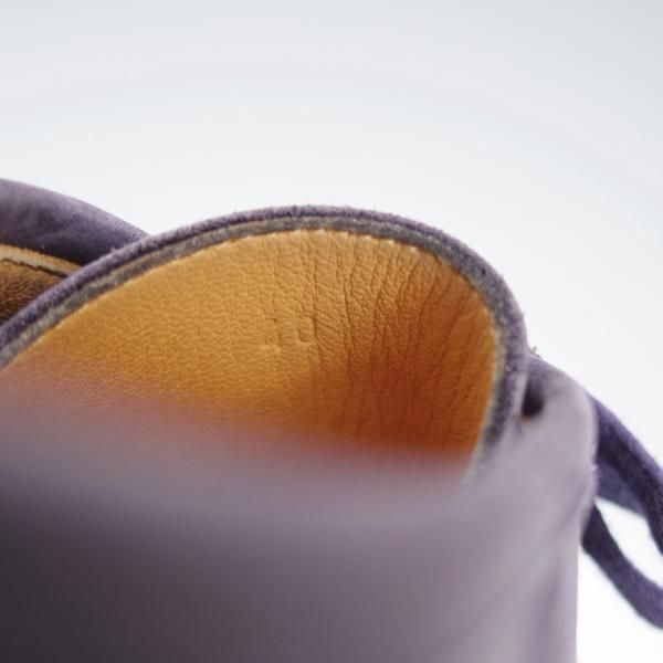 極上★(伊製)HERMES/エルメス SIZE 40【★モカシンブーツ/紺】ヌバック/メンズ★j194