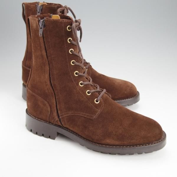 極上★トリッカーズ SIZE 7【コマンドソール仕様★M6870/ロガーブーツ】レースアップブーツ/スエード/濃茶/Tricker's★j195