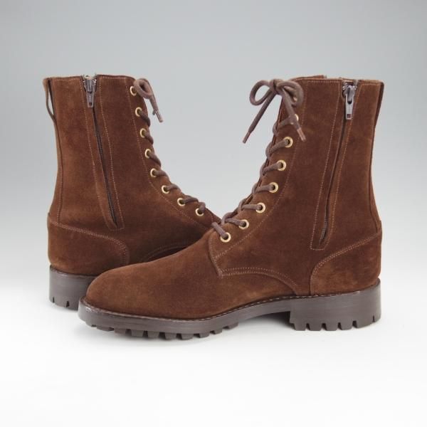 極上★トリッカーズ SIZE 7【コマンドソール仕様★M6870/ロガーブーツ】レースアップブーツ/スエード/濃茶/Tricker's★j195
