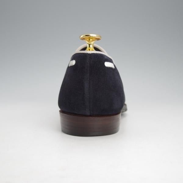 極上★クロケット&ジョーンズ 6E【★トレーディングポスト別注/GUERNSEY】341ラスト/タッセルローファー/スエード/紺/Crockett&Jones★j198