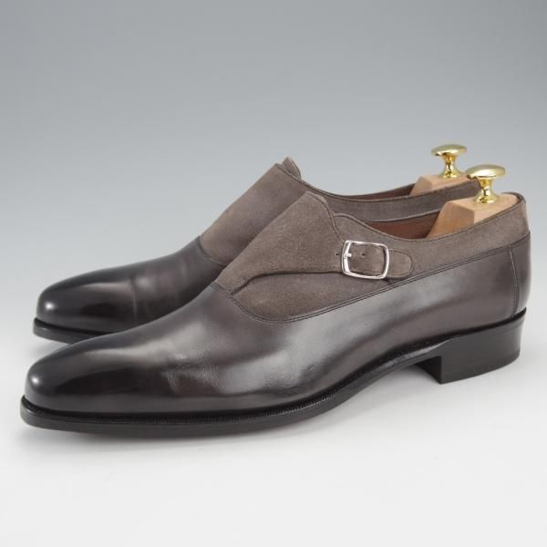 極上★カルロス・サントス UK6程度【グッドイヤーウェルテッド製法★トレーディングポスト取扱/サイドモンク】コンビ/Carlos Santos★j201