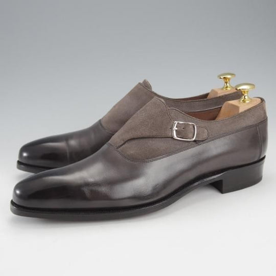 極上★カルロス・サントス UK6程度【グッドイヤーウェルテッド製法★トレーディングポスト取扱/サイドモンク】コンビ/Carlos Santos★j201