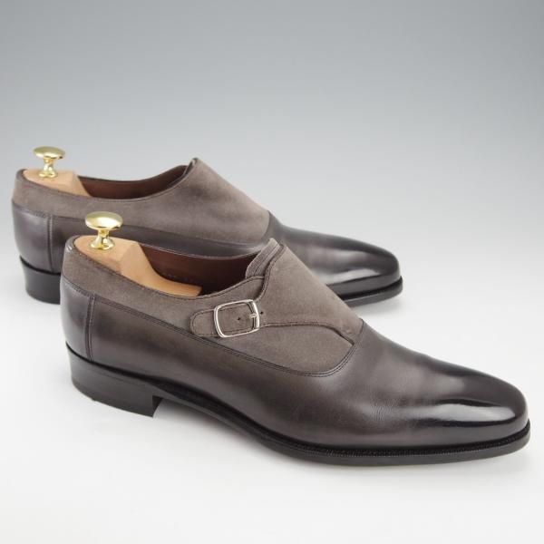 極上★カルロス・サントス UK6程度【グッドイヤーウェルテッド製法★トレーディングポスト取扱/サイドモンク】コンビ/Carlos Santos★j201