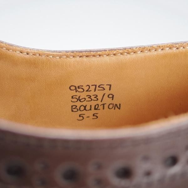 極上★トリッカーズ SIZE 5【定価￥102,300-★ダイナイトソール/BOURTON/バートン】5633/カントリーシューズ/濃茶/Tricker's★j202