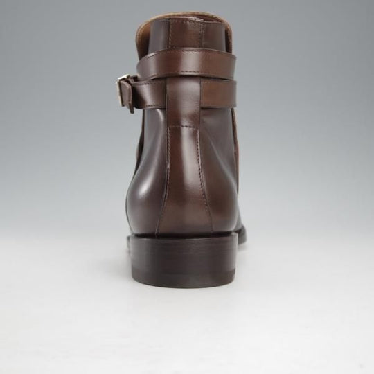 未使用★(東欧)ゾンキー・ブーツ SIZE 7【定価￥154,440-★(伊)F.LLIジャコメッティ製/ジョッパーブーツ】ZB034/カーフ/濃茶★j204