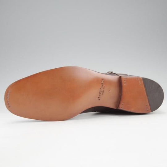 未使用★(東欧)ゾンキー・ブーツ SIZE 7【定価￥154,440-★(伊)F.LLIジャコメッティ製/ジョッパーブーツ】ZB034/カーフ/濃茶★j204