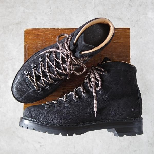 未使用★(伊)F.LLIジャコメッティ SIZE 41【定価￥209,000-★象革/エレファントレザー/マルモラーダ】FG105/ブーツ/黒/Giacometti★j205