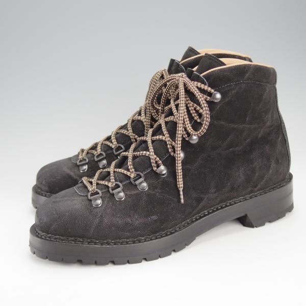 【メーカー包装済】 F.LLIジャコメッティ SIZE 41【象革/マルモラーダ/黒】 | 高級 靴