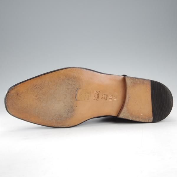 極美品★(伊)タニノクリスチー SIZE 6.5【定価￥210,000-★ブラックラピド製法/FLASOTTO】フラソット/ジョッパーブーツ/カーフ/黒★j206