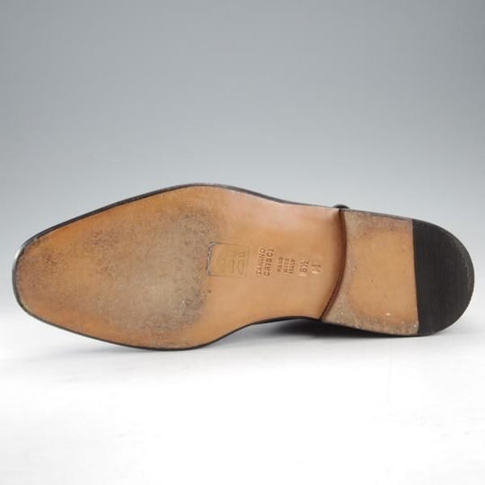 極美品★(伊)タニノクリスチー SIZE 6.5【定価￥210,000-★ブラックラピド製法/FLASOTTO】フラソット/ジョッパーブーツ/カーフ/黒★j206