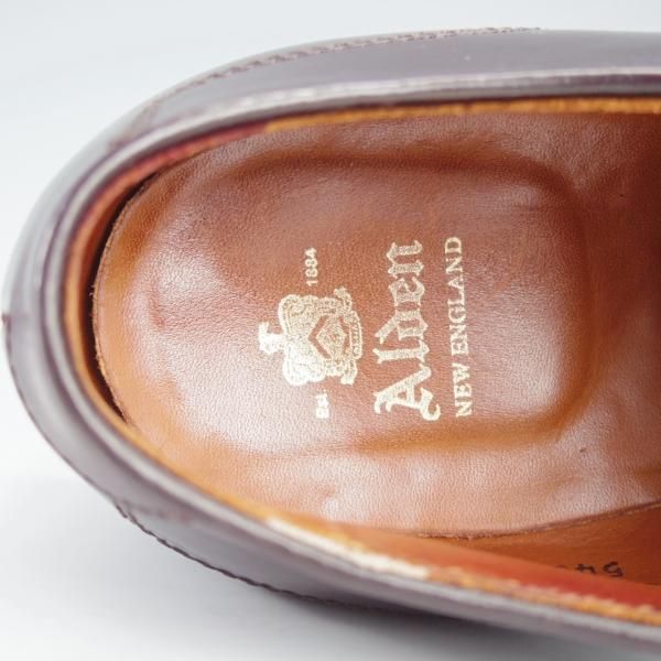 ★オールデン 8D【定価￥187,000-★コードバン仕様/モディファイドラスト】54038/Uモック/モックトゥOX/#8/赤茶/Alden★j207