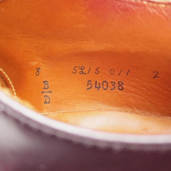 ★オールデン 8D【定価￥187,000-★コードバン仕様/モディファイドラスト】54038/Uモック/モックトゥOX/#8/赤茶/Alden★j207