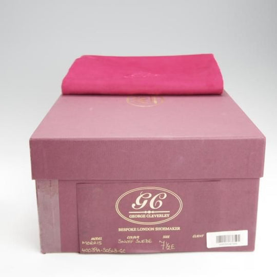 未使用★クロケット&ジョーンズ 7.5E【貴重★(英)ジョージクレバリー別注/MORRIS】ジョッパーブーツ/スエード/茶/Crockett&Jones★j210