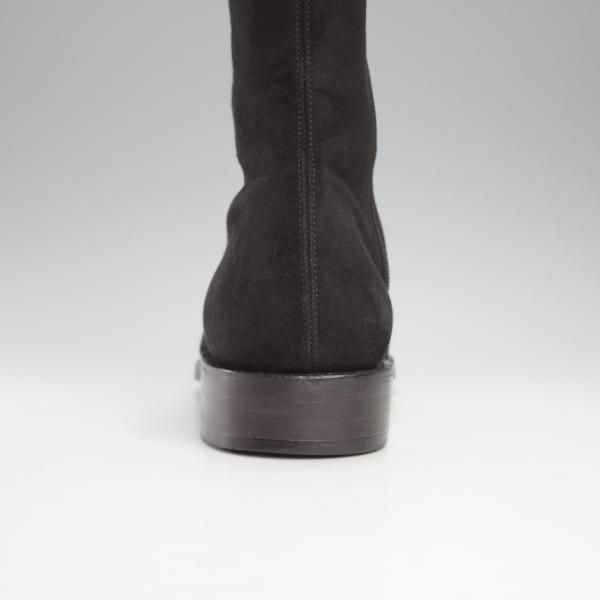 極上★(スペイン製)カルミナ SIZE 7【トレーディングポスト別注★サイドジップブーツ/10087】黒/スエード/Trading Post/CARMINA★j211