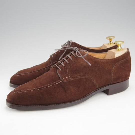 極上★ホール&マークス SIZE 7【ダイナイトソール仕様★Uチップ/Gloves】スエード/濃茶/メンズ/Hall&marks★j214