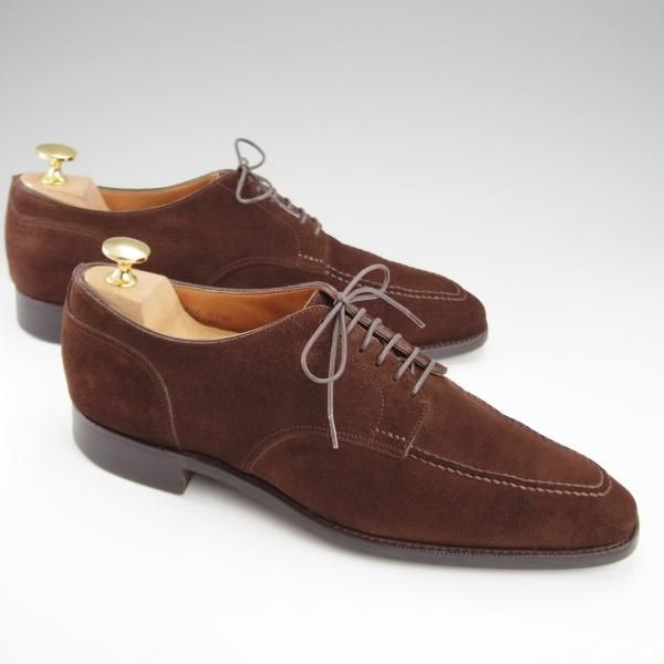 極上★ホール&マークス SIZE 7【ダイナイトソール仕様★Uチップ/Gloves】スエード/濃茶/メンズ/Hall&marks★j214