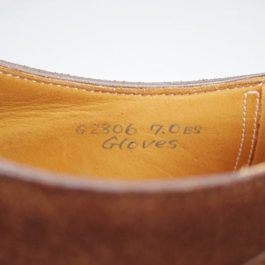 極上★ホール&マークス SIZE 7【ダイナイトソール仕様★Uチップ/Gloves】スエード/濃茶/メンズ/Hall&marks★j214