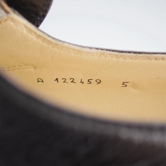 極上★(伊)タニノクリスチー SIZE 5【定価15万円以上★コインローファー/122459】センターエラスティック/カーフ/黒/TANINO CRISCI★j215