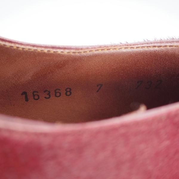 ★(スペイン製)カルミナ UK6.5程度【貴重★ハラコ仕様/トレーディングポスト別注】732/ストレートチップ/Trading Post/CARMINA★j216