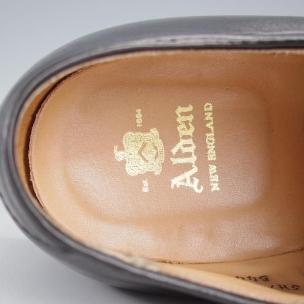 極上★オールデン 7D【定価￥114,400-★モディファイドラスト/Vチップ】54411/カーフ/黒/メンズ/Alden★j217