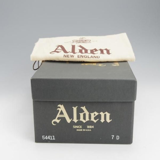極上★オールデン 7D【定価￥114,400-★モディファイドラスト/Vチップ】54411/カーフ/黒/メンズ/Alden★j217