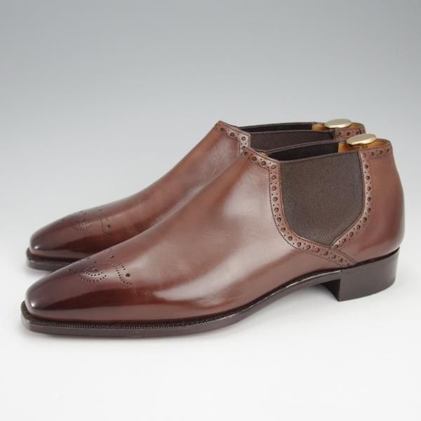 未使用★(英)ガジアーノ&ガーリング 6.5E【定価￥231,000-★Montand 2/サイドゴアブーツ】TG73ラスト/カーフ/濃茶/GAZIANO&GIRLING★j219