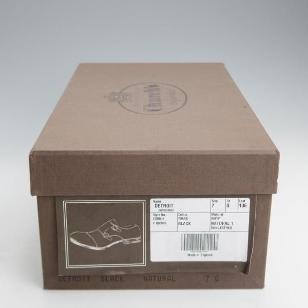 極美品★チャーチ 70G/UK7【定価￥181,500-★デトロイト/DETROIT/ダブルモンク】136ラスト/カーフ/黒/メンズ/Church's★j222