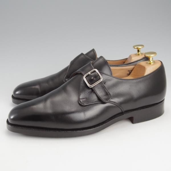 極上★トリッカーズ SIZE 7.5【現行定価10万円以上★モンクストラップ/MAYFAIR】6141/ボックスカーフ/黒/メンズ/Tricker's★j224