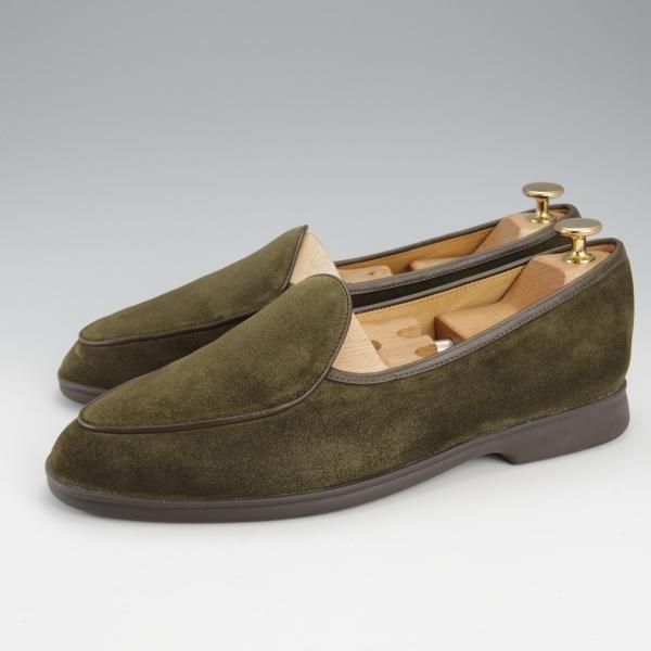 極美品★(英)ボードイン&ランジ SIZE 41【国内モデル定価￥75,900-★ベルジャンシューズ/Sagan Stride】スエード/BAUDOIN&LANGE★j228