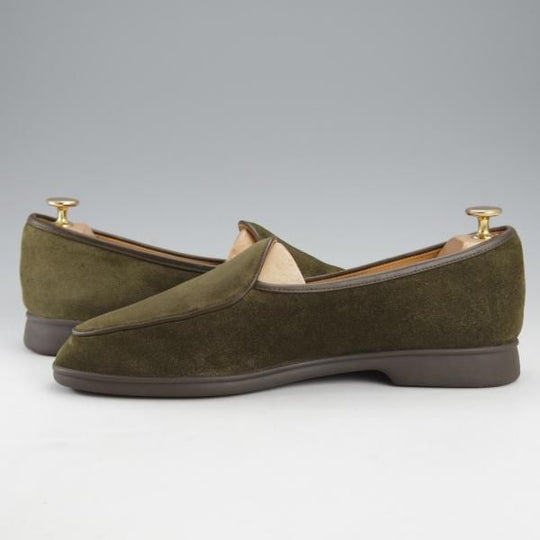 極美品★(英)ボードイン&ランジ SIZE 41【国内モデル定価￥75,900-★ベルジャンシューズ/Sagan Stride】スエード/BAUDOIN&LANGE★j228