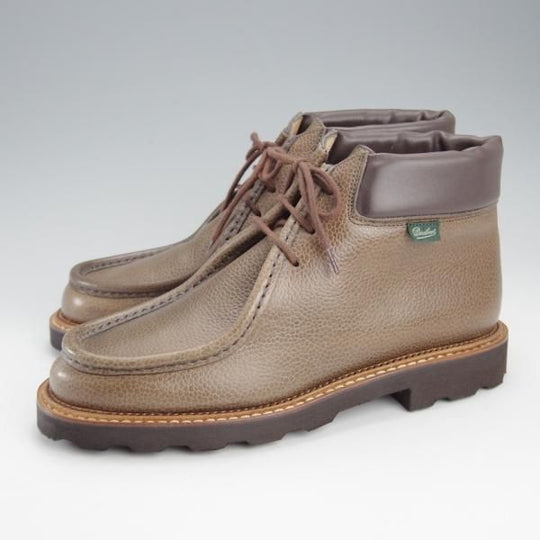 未使用★パラブーツ SIZE 39.5【定価￥77,760-★飾りコバ仕様/MILLY/チロリアンブーツ】ミリー/グレインレザー/灰茶/Paraboot★j229