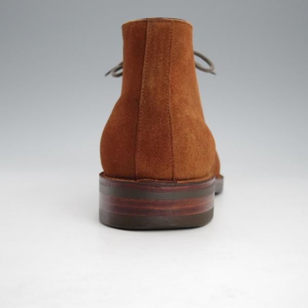 ★三陽山長 SIZE 6.5【定価￥80,300-★ヴェルトショーン製法/長六郎/R2013ラスト】チャッカブーツ/スエード/茶/メンズ/Sanyo Yamacho★j231