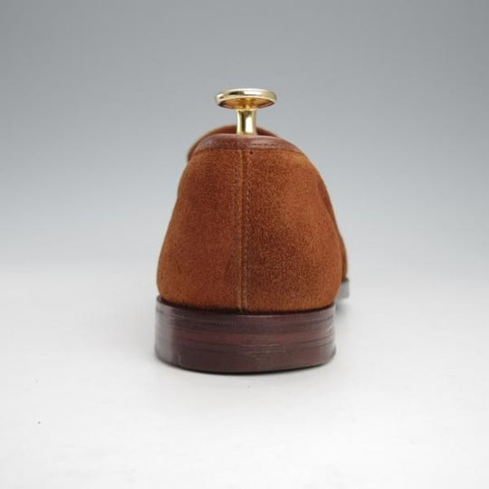 ★クロケット&ジョーンズ 6.5E【定価￥121,000-★(英)ジョージクレバリー別注/OWEN】306ラスト/ローファー/スエード/茶/Crockett&Jones★j232