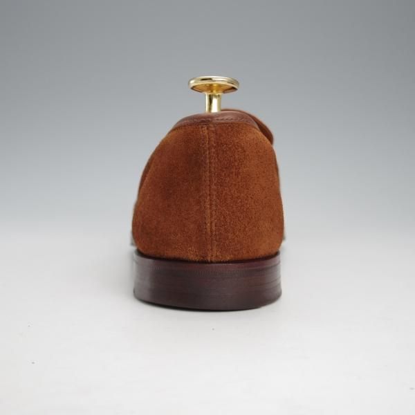 ★クロケット&ジョーンズ 6.5E【定価￥121,000-★(英)ジョージクレバリー別注/OWEN】306ラスト/ローファー/スエード/茶/Crockett&Jones★j232