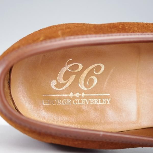 ★クロケット&ジョーンズ 6.5E【定価￥121,000-★(英)ジョージクレバリー別注/OWEN】306ラスト/ローファー/スエード/茶/Crockett&Jones★j232