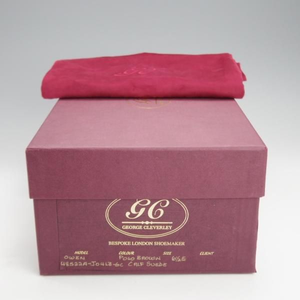 ★クロケット&ジョーンズ 6.5E【定価￥121,000-★(英)ジョージクレバリー別注/OWEN】306ラスト/ローファー/スエード/茶/Crockett&Jones★j232