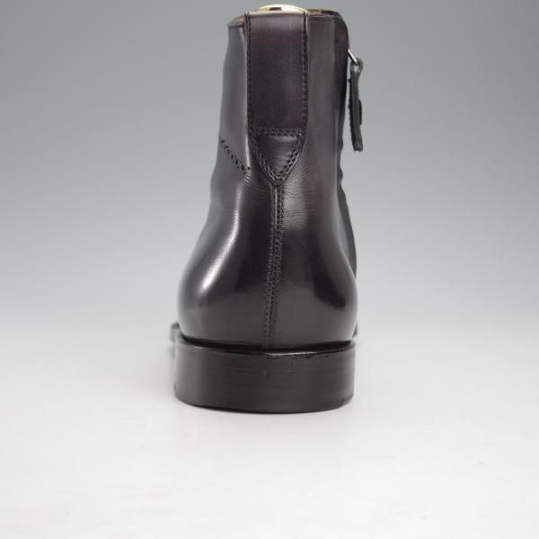 極美品★(仏)ベルルッティ SIZE 7【黒〜灰系パティーヌ★ヴェネチアレザー/サイドジップブーツ】2448/メンズ/Berluti★j235