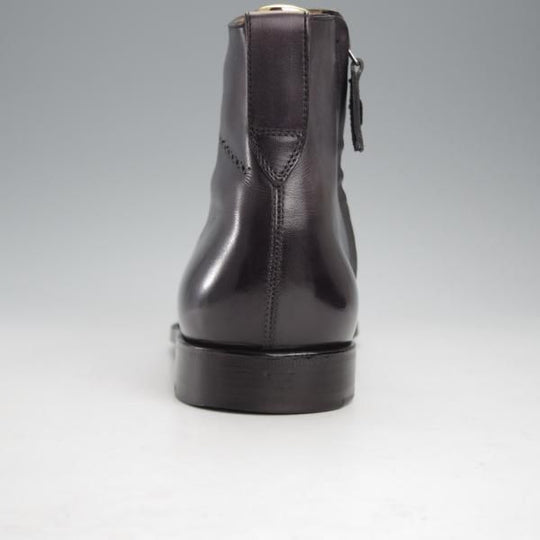 極美品★(仏)ベルルッティ SIZE 7【黒〜灰系パティーヌ★ヴェネチアレザー/サイドジップブーツ】2448/メンズ/Berluti★j235