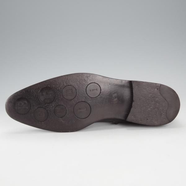極美品★(仏)ベルルッティ SIZE 7【黒〜灰系パティーヌ★ヴェネチアレザー/サイドジップブーツ】2448/メンズ/Berluti★j235