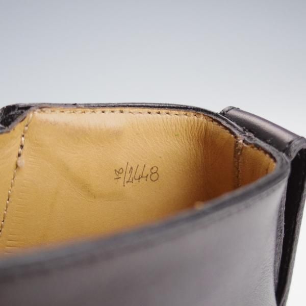 極美品★(仏)ベルルッティ SIZE 7【黒〜灰系パティーヌ★ヴェネチアレザー/サイドジップブーツ】2448/メンズ/Berluti★j235