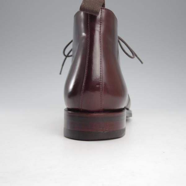 美品★(スペイン製)カルミナ SIZE 7【定価￥121,000-★コードバン仕様/チャッカブーツ/905】SIMPSONラスト/赤茶/メンズ/CARMINA★j236